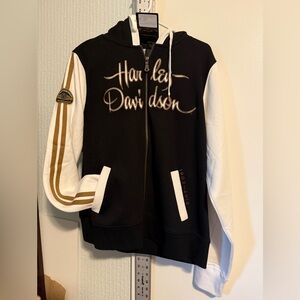 NWT Harley-Davidson 110th Anniversary Black Hoodie with Gold Accents